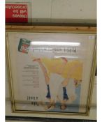 FRAMED VINTAGE PERSIL POSTER