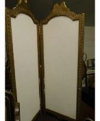 GOLD PAINTED SINGLE FOLD SMALL PROPORTION SCREEN