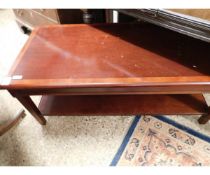REPRODUCTION CHERRY WOOD RECTANGULAR COFFEE TABLE
