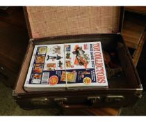 REXINE CASE CONTAINING TOY COLLECTORS MAGAZINES