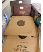 FOLDER CONTAINING MIXED VINYL SINGLES, 78RPM ETC