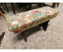 PINE FRAMED THREE PLAN UPHOLSTERED TOP STOOL