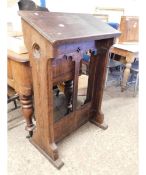 OAK GOTHIC SLOPE FRONTED LECTERN