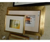 GROUP OF FIVE GILT FRAMED PRINTS BY DENNIS ORME SHAW