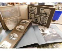 THREE ALBUMS OF ASSORTED VINTAGE PHOTOS