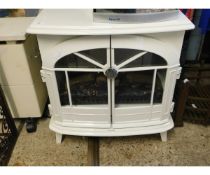 GLOSS WHITE ELECTRIC FIRE