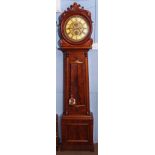 Second quarter of 19th century scottish keyhole mahogany cased longcase clock, the