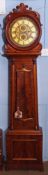 Second quarter of 19th century scottish keyhole mahogany cased longcase clock, the