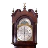 Robert Hampson, Warrington - Second or third quarter of the 18th century mahogany cased longcase