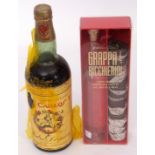 Carlos I Brandy, 1 bottle and a further box of chocolates with Grappa (2)