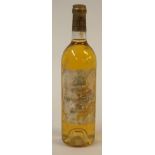 Chateau Rayne Vigneau Premier Grand Cru Sauternes, 1986, 1 bottle