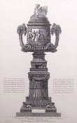 After Piranesi "A large funerary urn (Focillon 632)" black and white etching circa 1779, 66 x 42cm