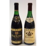 Torres Gran Coronas Reserva 1985, 5 bottles, Torres Coronas 1984, 2 bottles and 1983, 1 bottle, (8