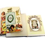 Collection of approximately 30 late Victorian pierced and embossed paper greetings cards including