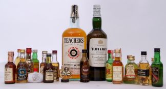 Buchanans Choice Old Scotch Whisky "Black and White", 1 bottle, Teachers Highland Cream, the