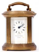 Last quarter of 20th century miniature carriage clock by Matthew Norman of London, with Swiss