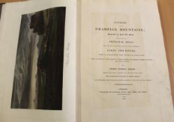 George Fennell Robson Scenery of the Grampian Mountains London 1819 folio, hand coloured folding map