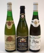 Riesling Kabinett (Clusserath) 1983, 7 bottles, Riesling (Hain) 1976, 2 bottles, Prosecco Balbi, 6
