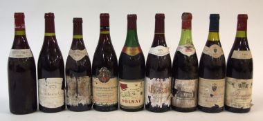 Morey St Denis (B Louis) 1986, 1 bottle, Burgogne Pinot Noir (P D'Argenval) 1988, 1 bottle,