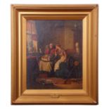 Andries Sheerboom (1832-1880) "The Lacemaker" oil on canvas, signed lower right, 52 x 42cm