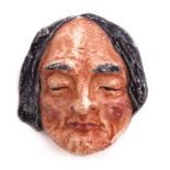 Royal Doulton miniature face mask modelled as an elderly gentleman by C J Noke, with signature