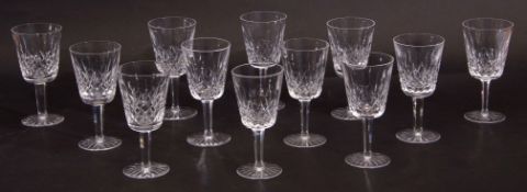Set of 12 Waterford Lismore wine glasses (12)