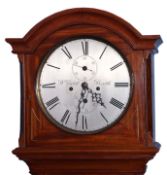 William Evill, Bath - late 18th century mahogany cased English regulator longcase clock, the