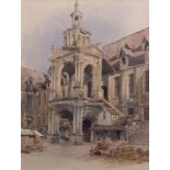 Allen Edward Everitt (1824-1882) "Rouen" watercolour, 45 x 34cm Provenance: Thomas Agnew & Sons,