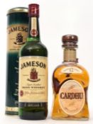 Cardhu 12yo Single Malt Scotch, 75cl, 1 bottle and Jameson Triple Distilled Irish Whiskey, 700ml,