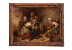 Alexander Leggett (c1828-1884) "Off to the rescue" oil on board, signed lower right, further