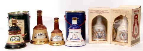 Collection of various Royal and other commemorative Bells Christmas 1990, Bells Royal Birth 1988,