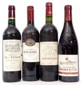 Reserve Saint-Clair Lussac Saint Emilion 2005, 5 bottles, Grand Reserve Chateauneuf du Pape, 2012, 1