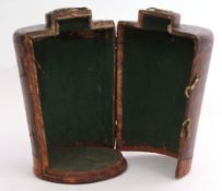 Unusual late 17th/early 18th century wooden carrying case, probably for a vase or fragile object,