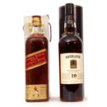 Aberlour 10yo Highland Single Malt Scotch Whisky, 70cl 40% vol in carton and a further Johnnie