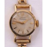 Third quarter of 20th century ladies Girard-Perregaux hallmarked 9ct gold wristwatch with mechanical