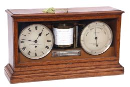Rare and important weather station made by Louis Cassella of London, the weather station