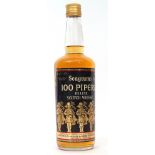 100 Pipers Whisky, 26fl oz, 70% proof, 1 bottle