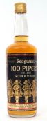 100 Pipers Whisky, 26fl oz, 70% proof, 1 bottle