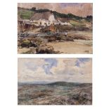 Frederick Stuart Richardson, RI, RWS, RWA, ROI (1855-1934) Moorland scene watercolour, signed