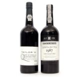 Taylor's Quinta de Vargellas Vintage Port 1988 (bottled 1990), 1 bottle and Cockburn's Quinta do Tua