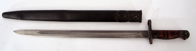 American early 20th century First World War M19 17 bayonet manufactured by Winchester Arms with