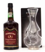 Ferreira Vintage Character Port, 1 bottle, together with an Enigme glass decanter in box (2)