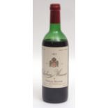 Chateau Musar 1977 (Gaston Hochar), level at lower shoulder