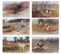 Maud Earl (1864-1943) "The Sportsman's Year" set of 12 coloured photogravures, published by The