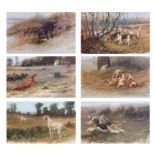 Maud Earl (1864-1943) "The Sportsman's Year" set of 12 coloured photogravures, published by The