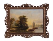 Samuel David Colkett (1806-1863) "On the Yare near Norwich" and "On the Orwell, Suffolk" pair of