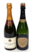 Veuve Emille Champagne nv, 1 bottle and Bauchet Memoire Millesime 2012, 1 bottle (2 bottles in all)