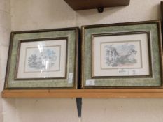 TWO GOOD QUALITY FRAMED PRINTS OF THE RAFFLES HOTEL