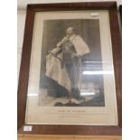OAK FRAMED PICTURE OF EDWARD THE PEACEMAKER