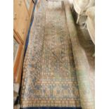 GOOD QUALITY MODERN CREAM AND BLUE FLOOR RUG